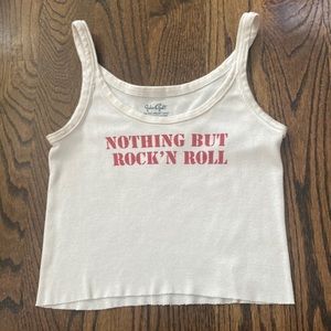 brandy melville rock n’ roll tank top